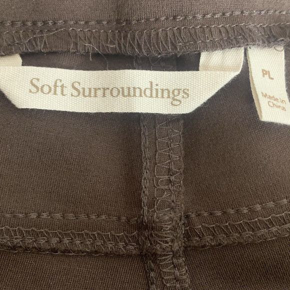 Soft Surroundings Pants Women's Size LP Brunette Soft Pull-On Boho Leisure - Picture 4 of 8